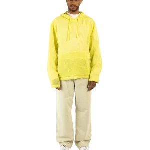 Cotton Mesh Hooded Swearter