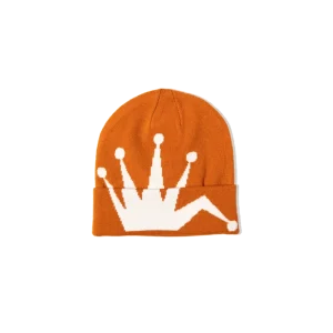 Crown Jacquard Cuff Beanie