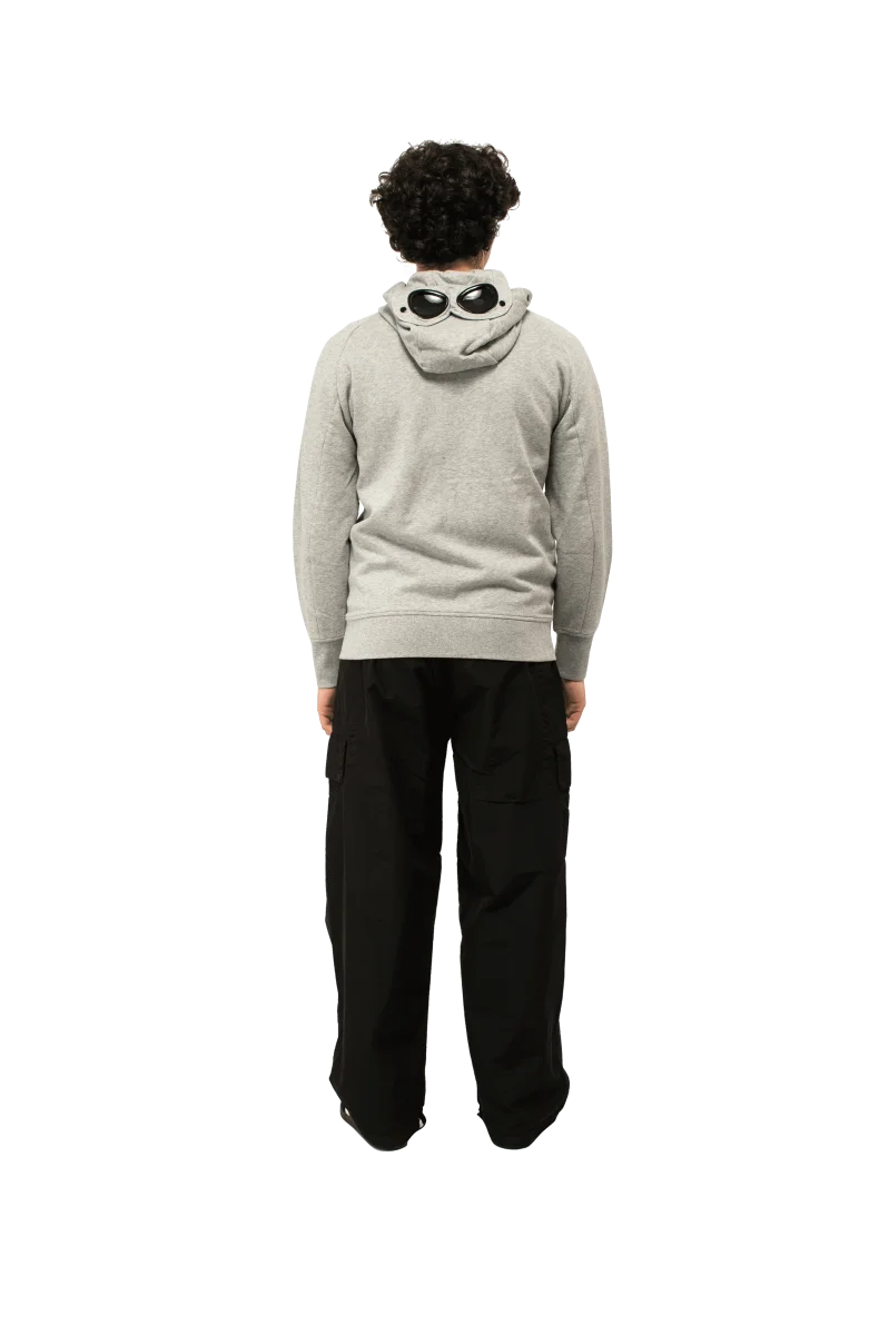 Diagonal Raised Fleece Goggle Zipped Hoodie - immagine 4