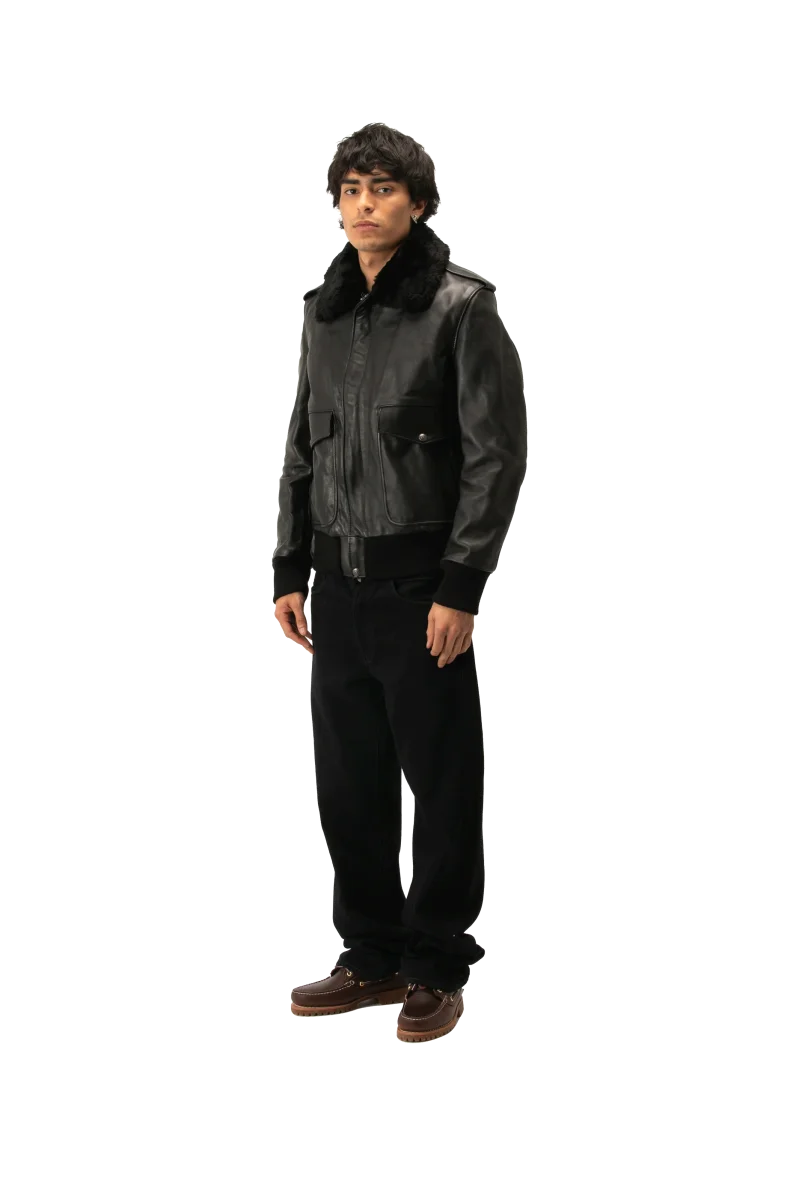 A-2 Naked Cowhide Leather Flight Jacket - immagine 2