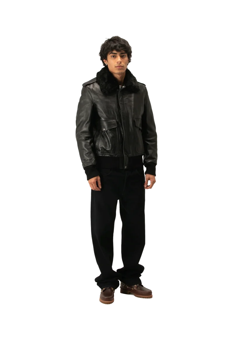 A-2 Naked Cowhide Leather Flight Jacket - immagine 3