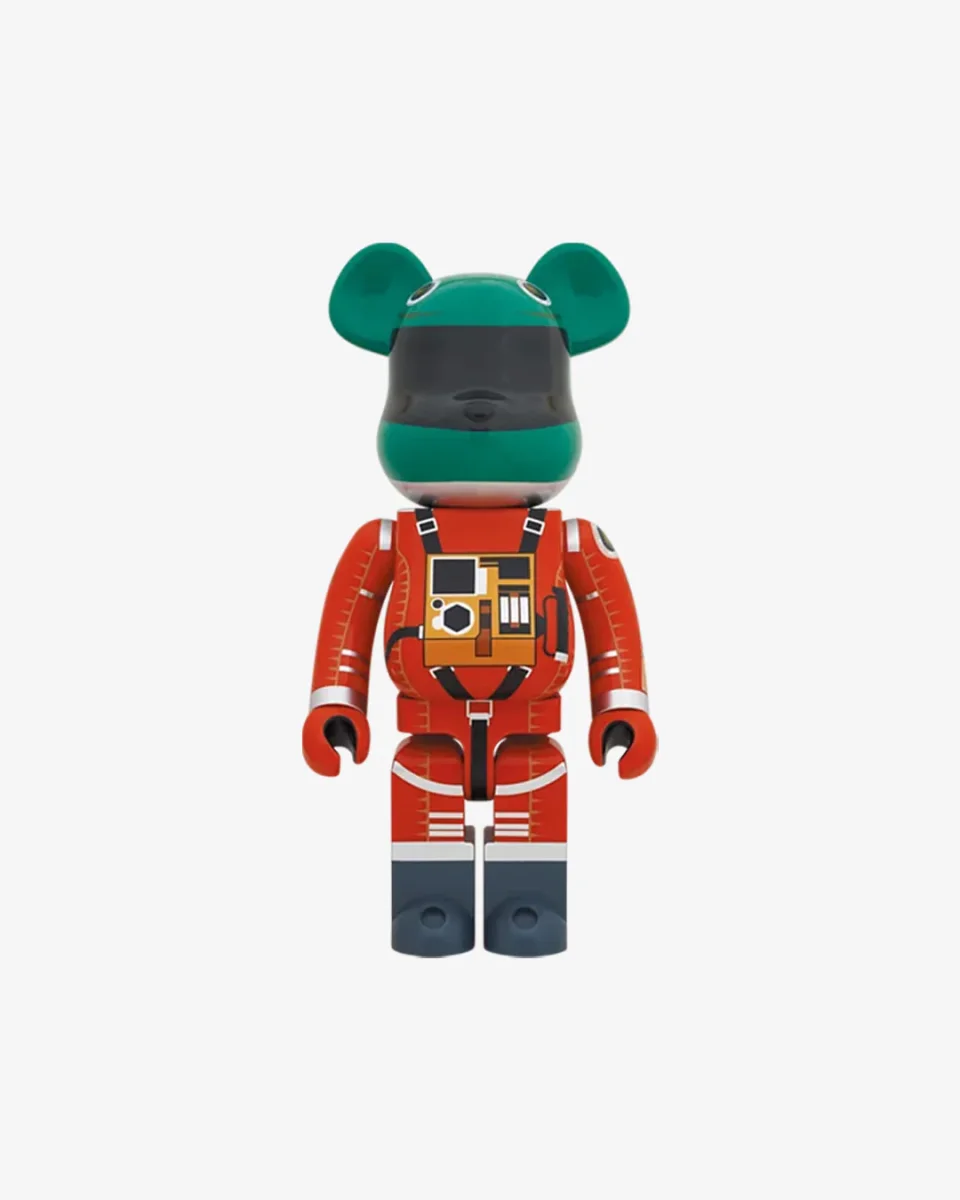2001: A Space Odyssey Space Suit Green Helmet And Orange Suit Bearbrick 1000%
