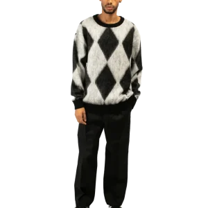 Diamond Mohair Crewneck Sweatershirt