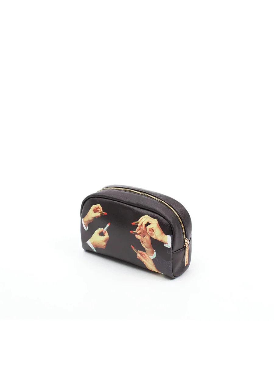 BEAUTY-CASE IN PU STAMPATO TOILETPAPER - immagine 2