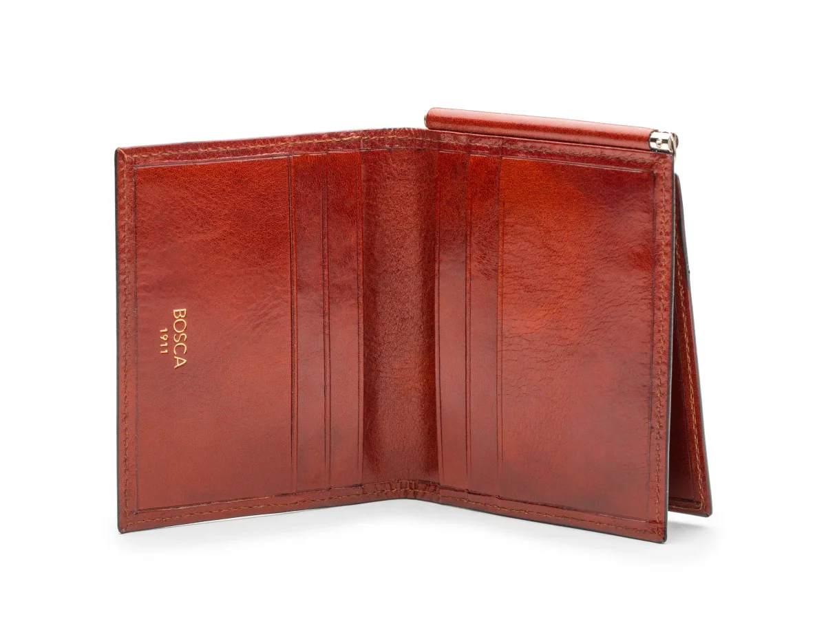 Old Leather Money Clip W/ Pocket - immagine 9