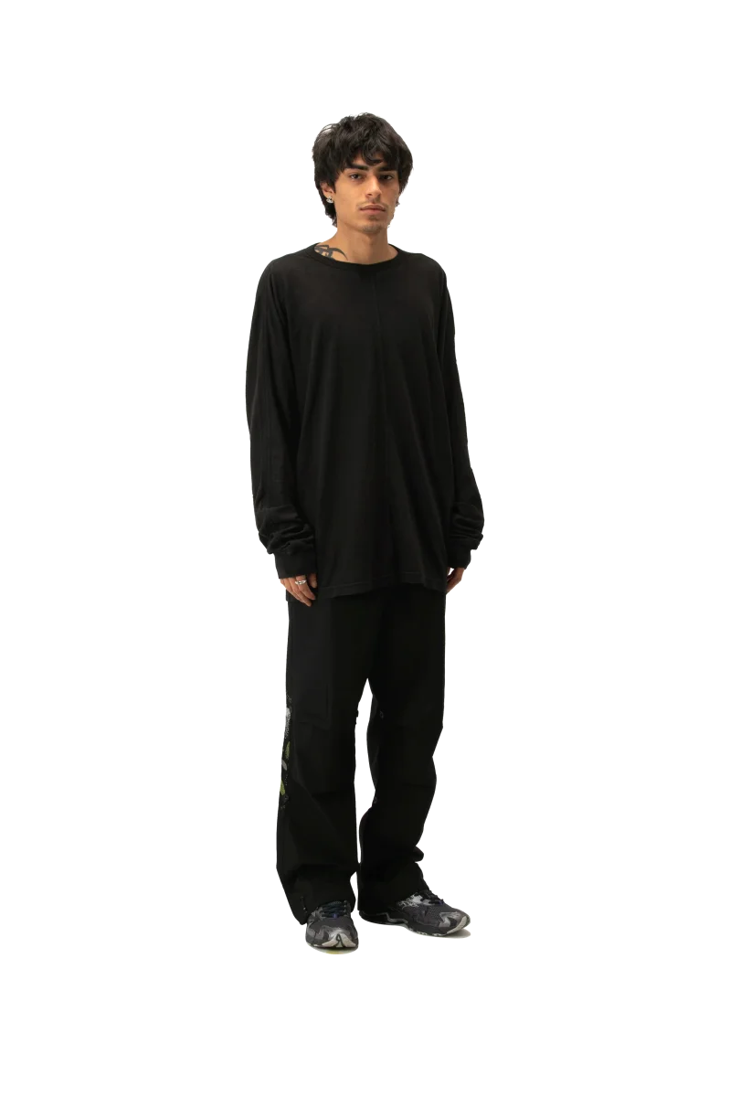 Hemp Cross Oversized Longsleeve T-Shirt - immagine 3