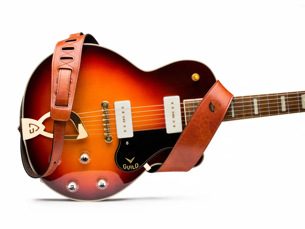 Dolce Guitar Strap with Pick Pocket