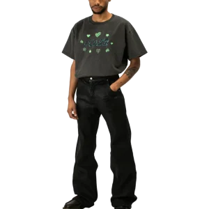 Tripot Coated Flare Jeans