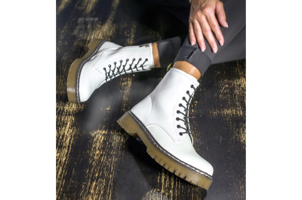 Anfibi bianchi da donna “White”