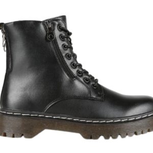 Anfibi neri da donna con zip “Street”