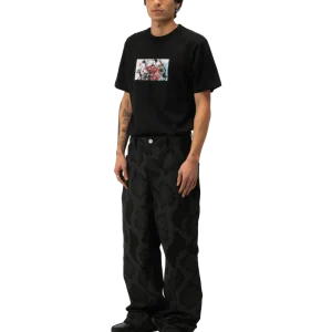 Snakeskin Printed Denim