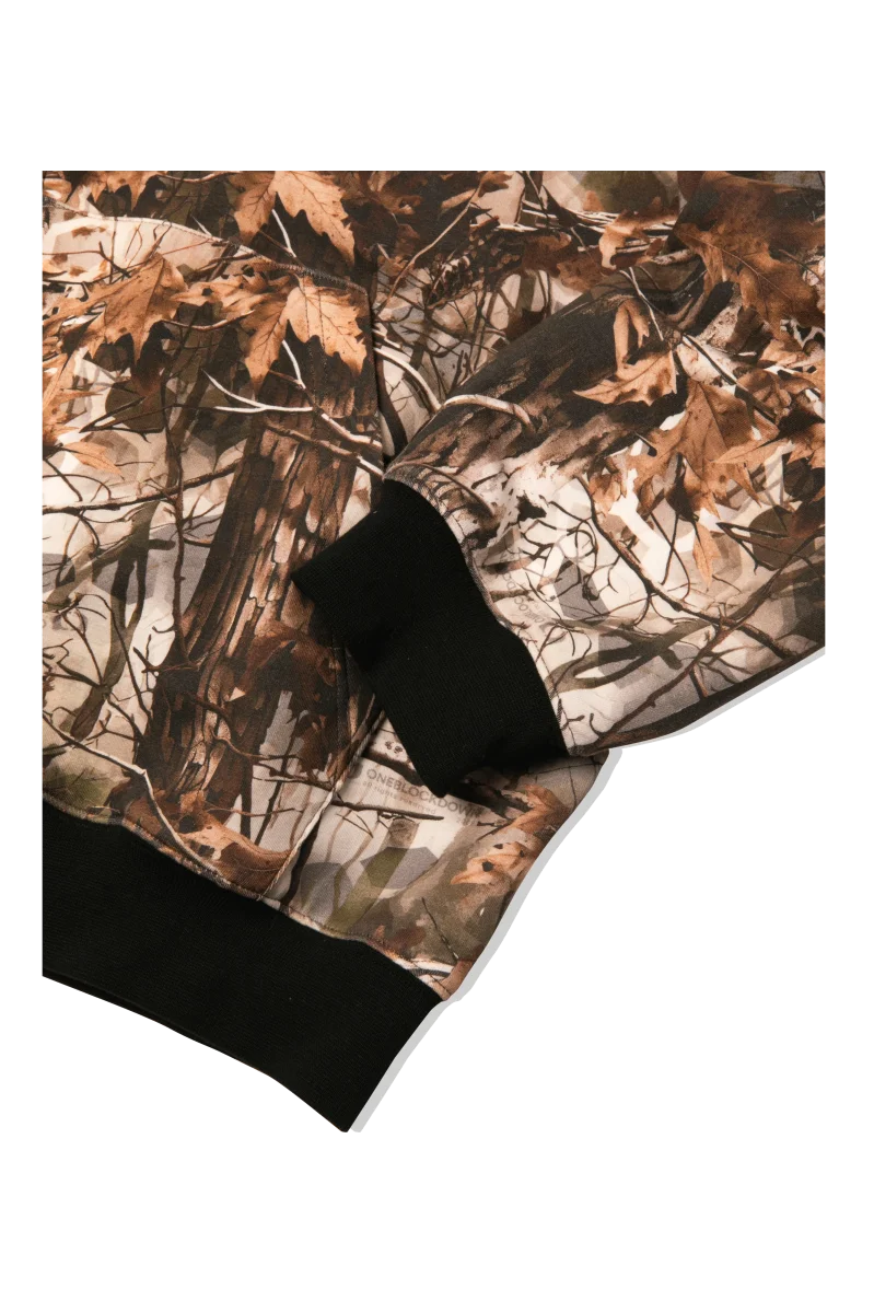 Camo Print Scuba Zip-Up Hoodie - immagine 7