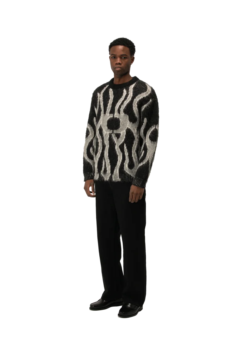 Flames Mohair Crewneck - immagine 2