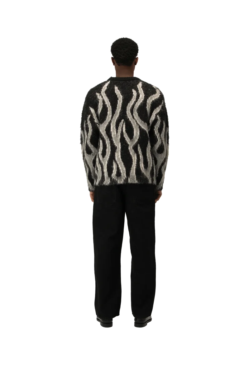 Flames Mohair Crewneck - immagine 4