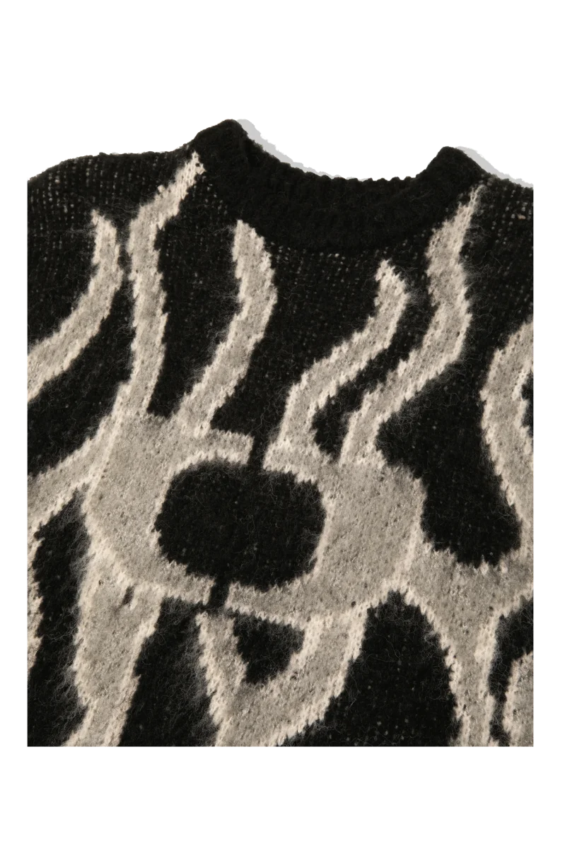 Flames Mohair Crewneck - immagine 6