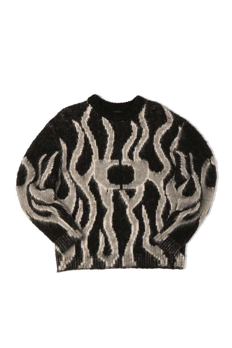 Flames Mohair Crewneck - immagine 8