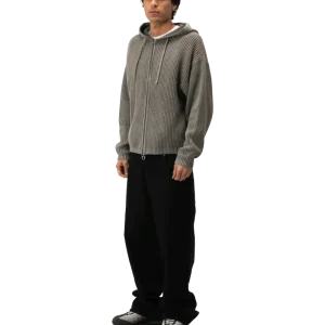 Acid Wash Zip-Up Hoodie.