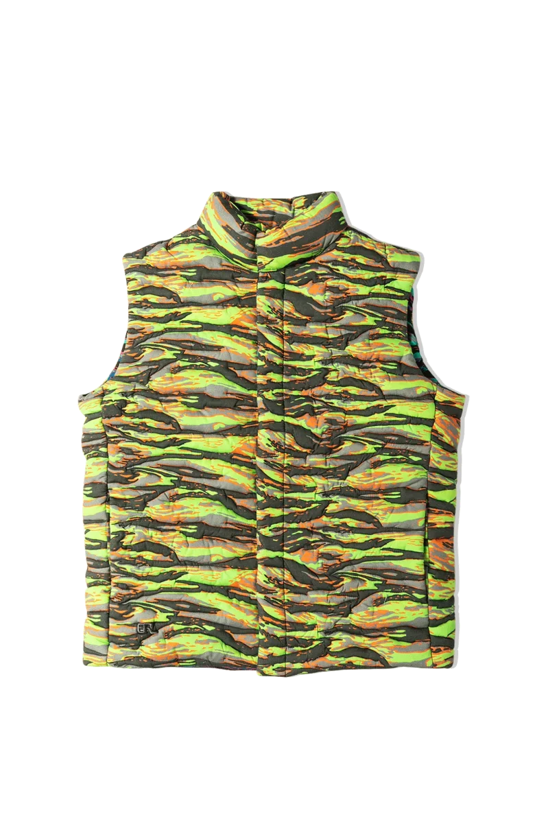 Printed Quilted Puffer Vest - immagine 8