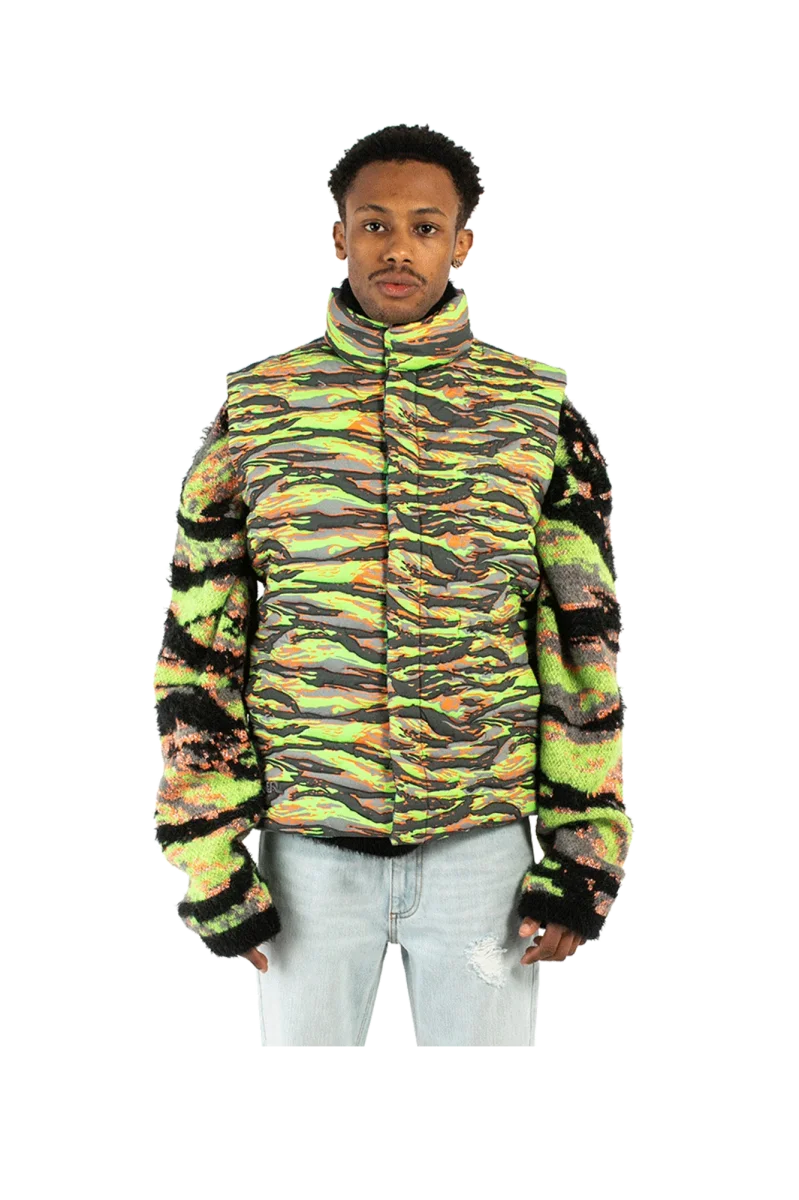 Printed Quilted Puffer Vest - immagine 9