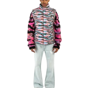 Printed Quilted Puffer Vest