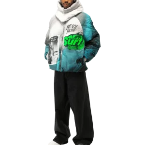 Hooded Puffer Jacket Woven