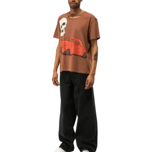 Ripped Collar Skull Red Car