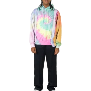 Tie Dye 5 Cuts Hooded Sweatshirt