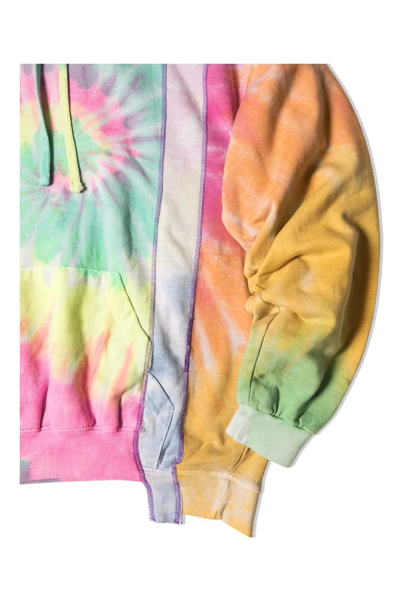Tie Dye 5 Cuts Hooded Sweatshirt - immagine 8