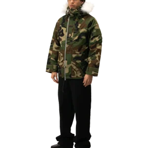 Woodland Camo Link Fur Parka