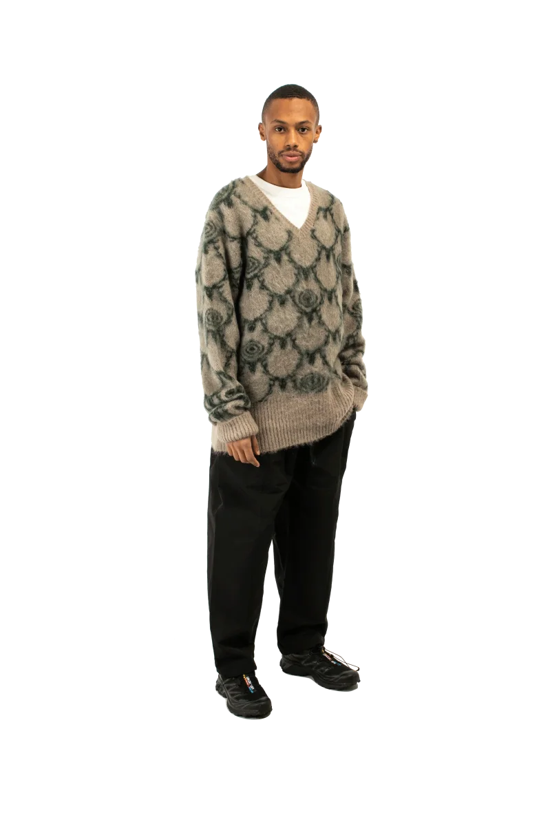 Skull&Target Loose Fit V Neck Sweater - immagine 3