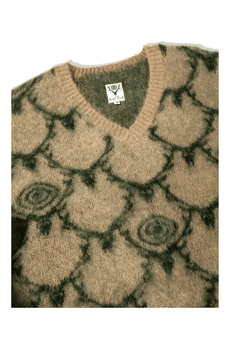 Skull&Target Loose Fit V Neck Sweater - immagine 6