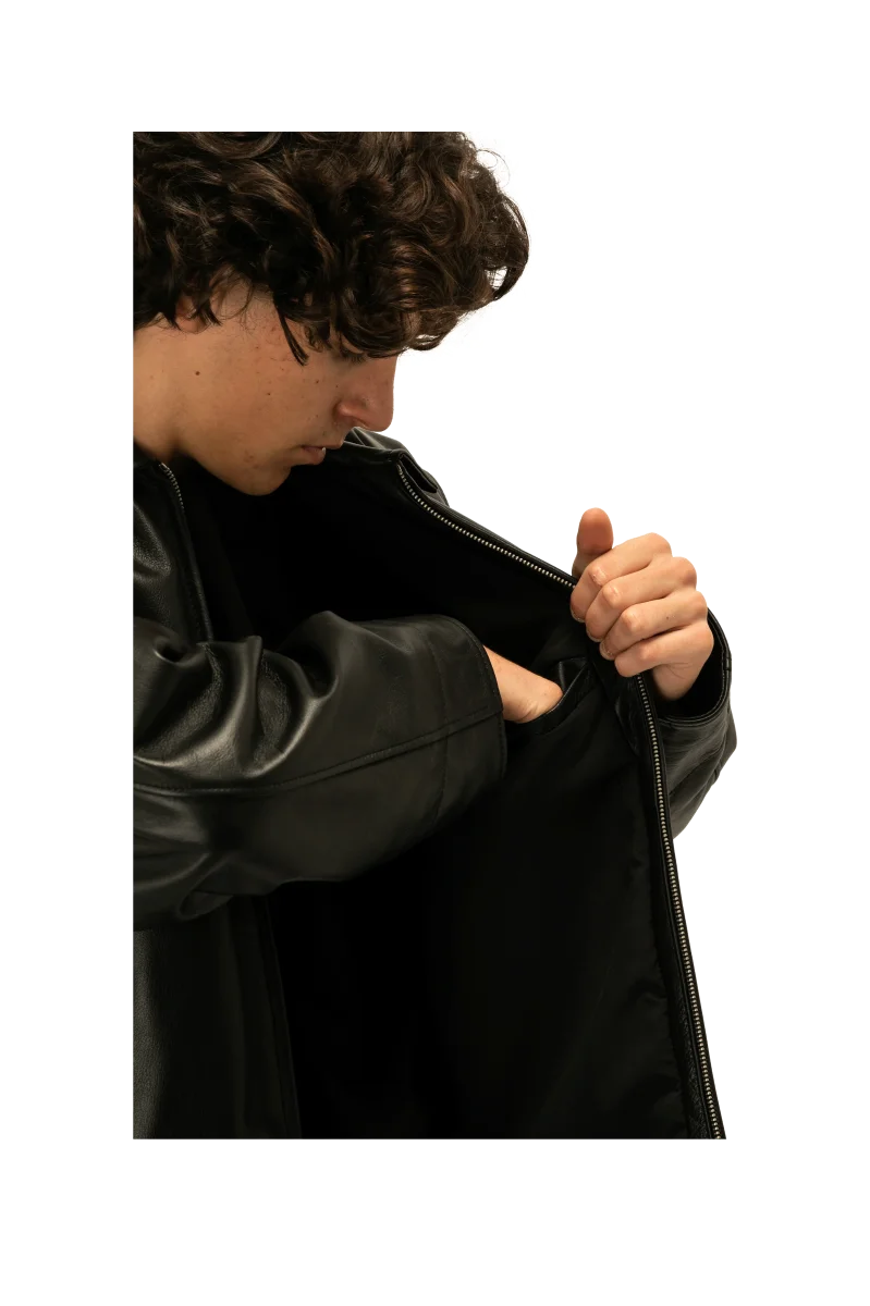 Classic Leather Jacket - immagine 7