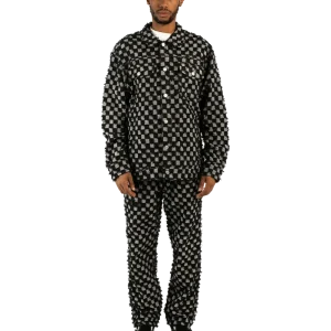 Curfew Checker Trucker Jacket