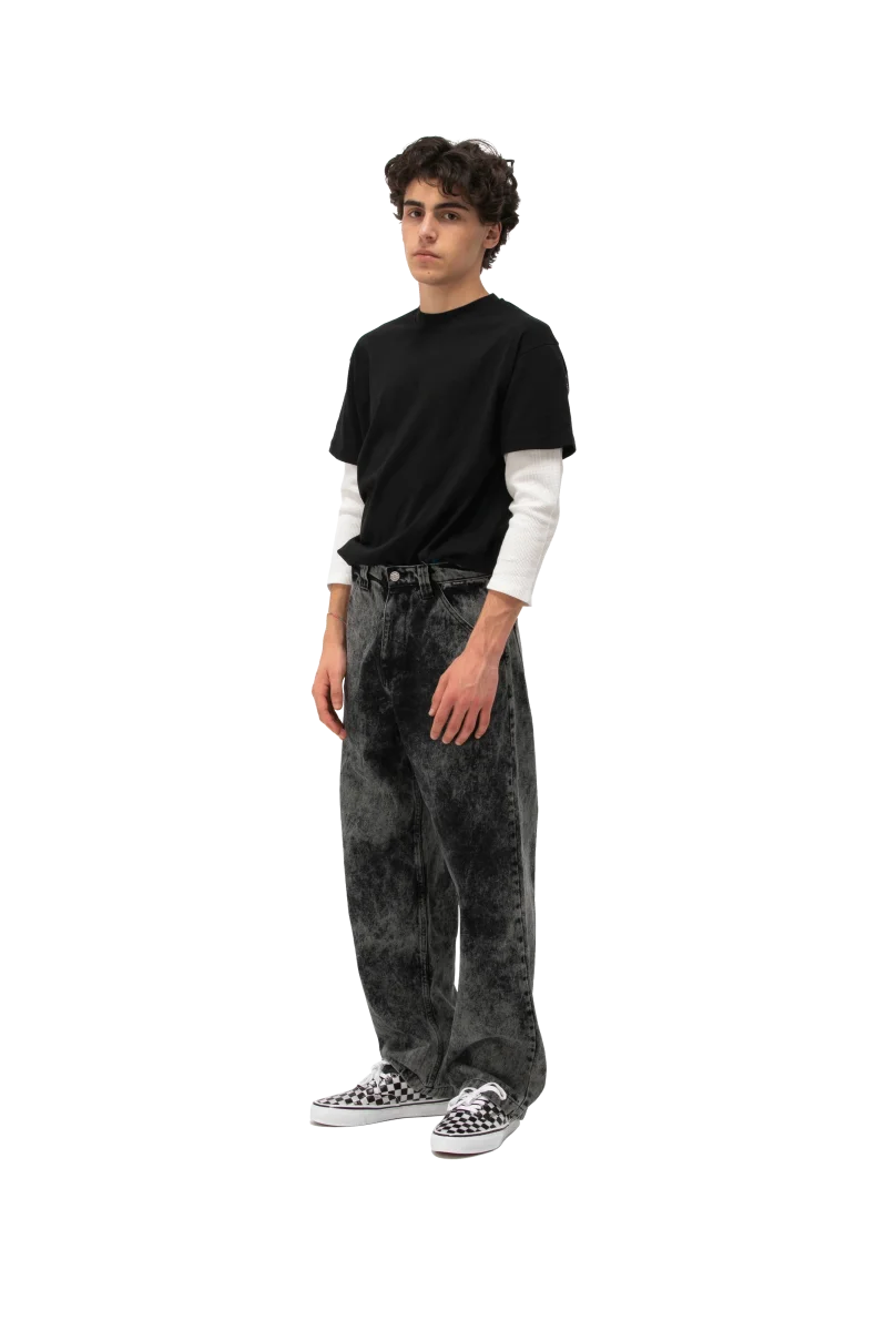 Acid Wash Carpenter Work Denim Pant Woven - immagine 2