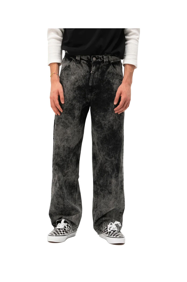 Acid Wash Carpenter Work Denim Pant Woven - immagine 8