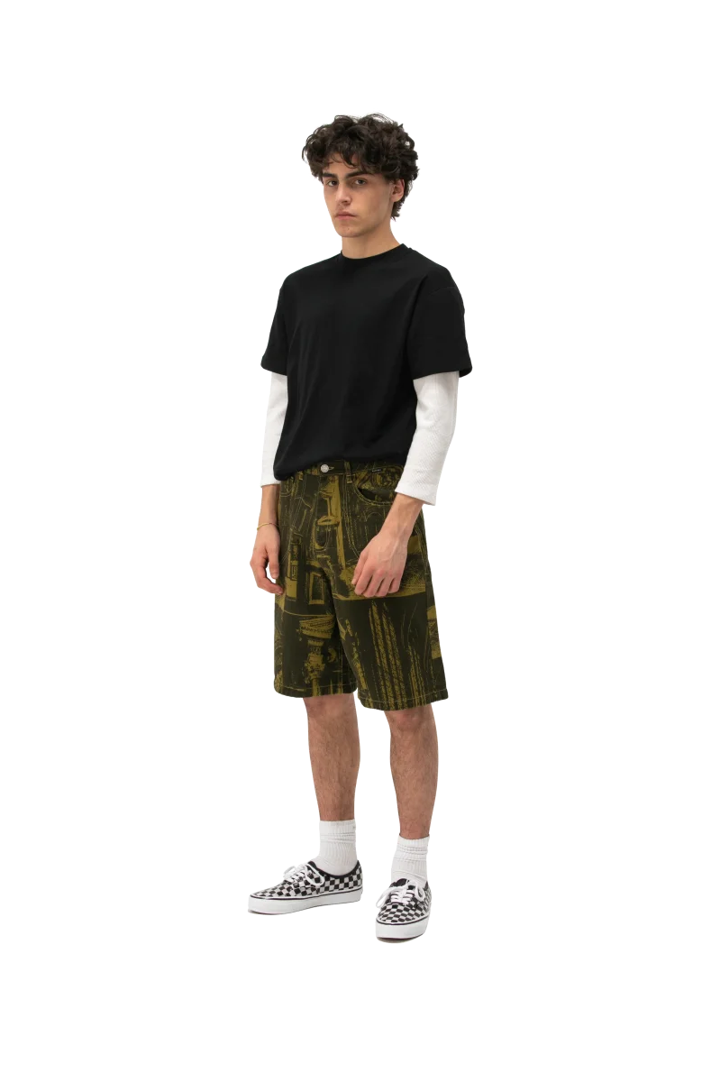 Castle Printed Denim Short Woven - immagine 2