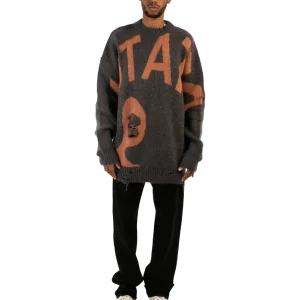 Mutate Distressed Creneck Sweater