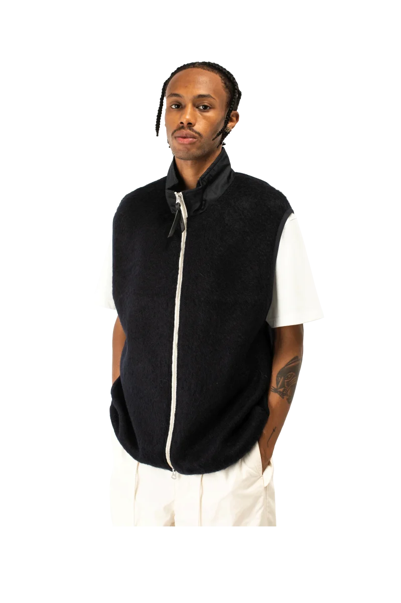 Zip-Up Mohair Vest - immagine 5