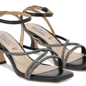 Sandalo da donna elegante Nero “Jule” “Queen Helena”