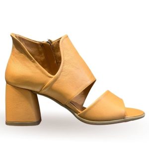 Sandalo donna con tacco Nappa Cuoio Trudi