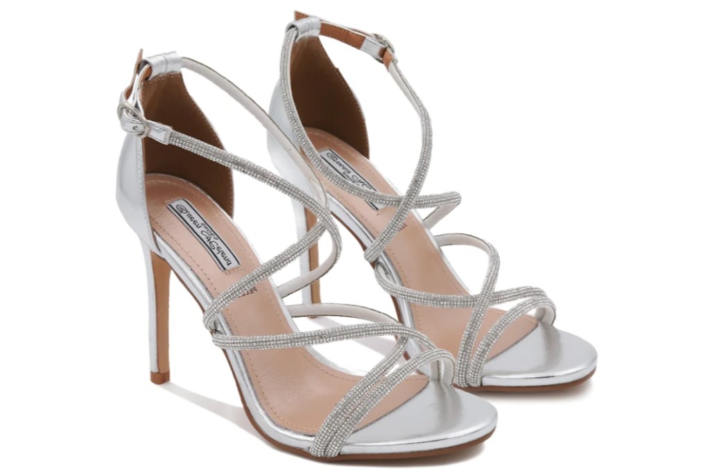 Sandalo elegante Argento tacco Alto “Brigitte” “Queen Helena” - immagine 3