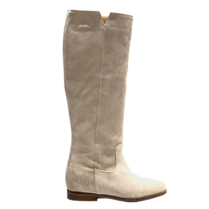 Stivale alto Camoscio Beige “Dora”