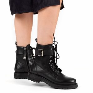 Biker neri vera pelle <b>Gioseppo</b>