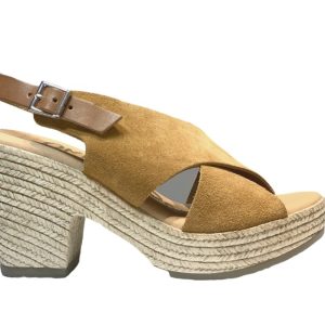 Sandalo donna camel fascia incrocio “Martinus” – oh! my sandals