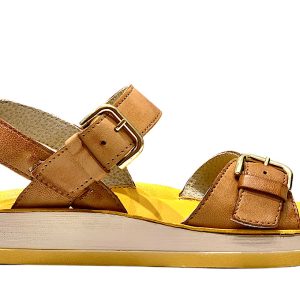 Sandalo donna comodo in vera pelle “Bik”