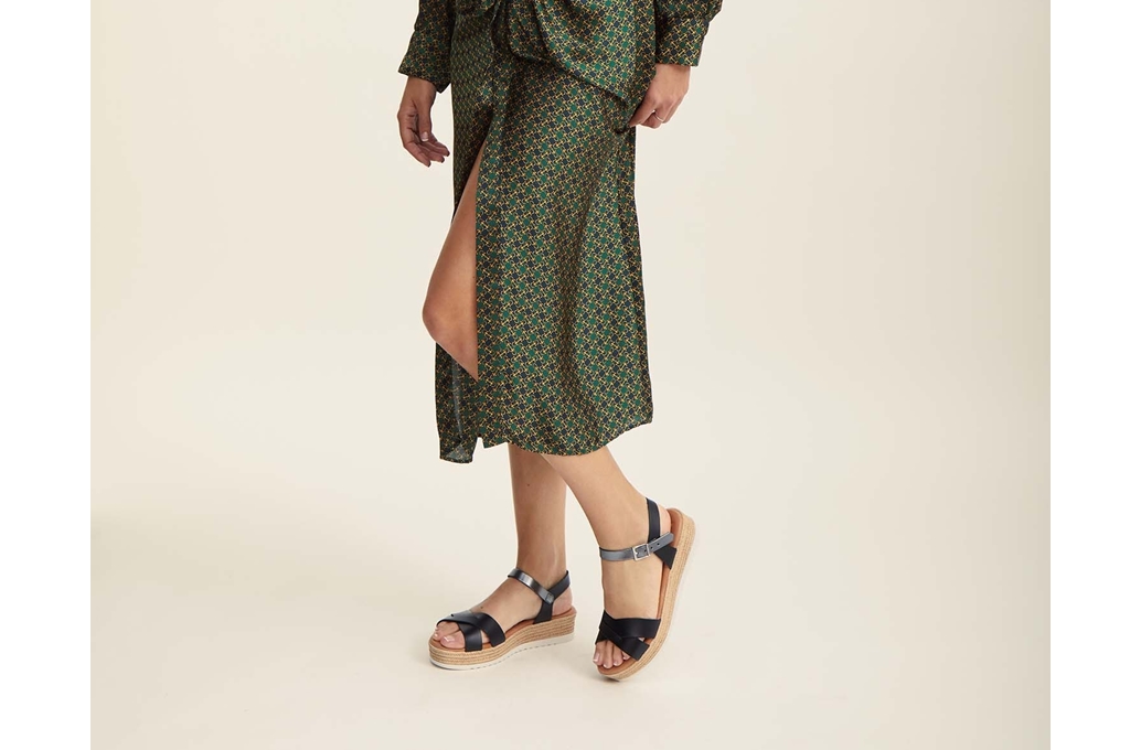 Sandalo donna nero vera pelle “Amy” – oh! my sandals - immagine 4